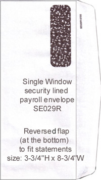 single window total security envelope se029R